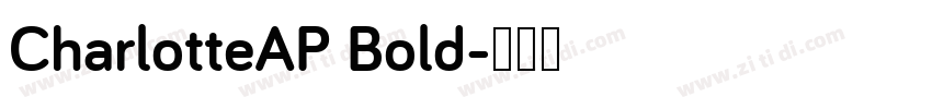 CharlotteAP Bold字体转换